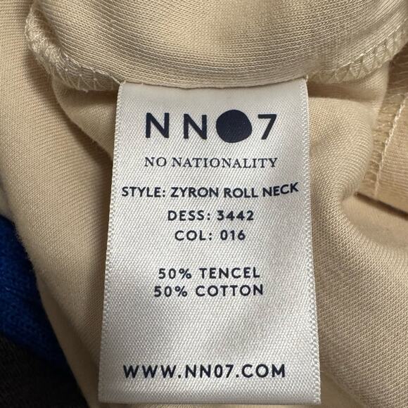 NN07 M NWT Men's Beige Turtleneck Sweater 3554 F - Picture 5 of 13